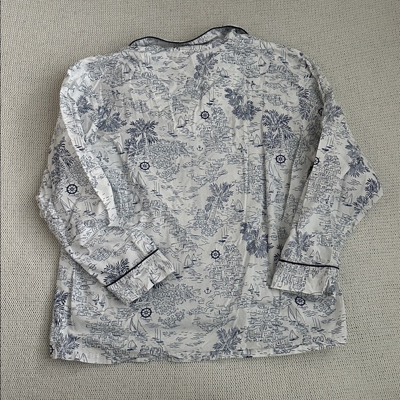 Alexander Del Rossa 100% Cotton Palm Beach Nautical Pajamas Size Medium - Picture 8 of 12